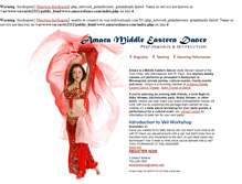 Tablet Screenshot of amarasdance.com